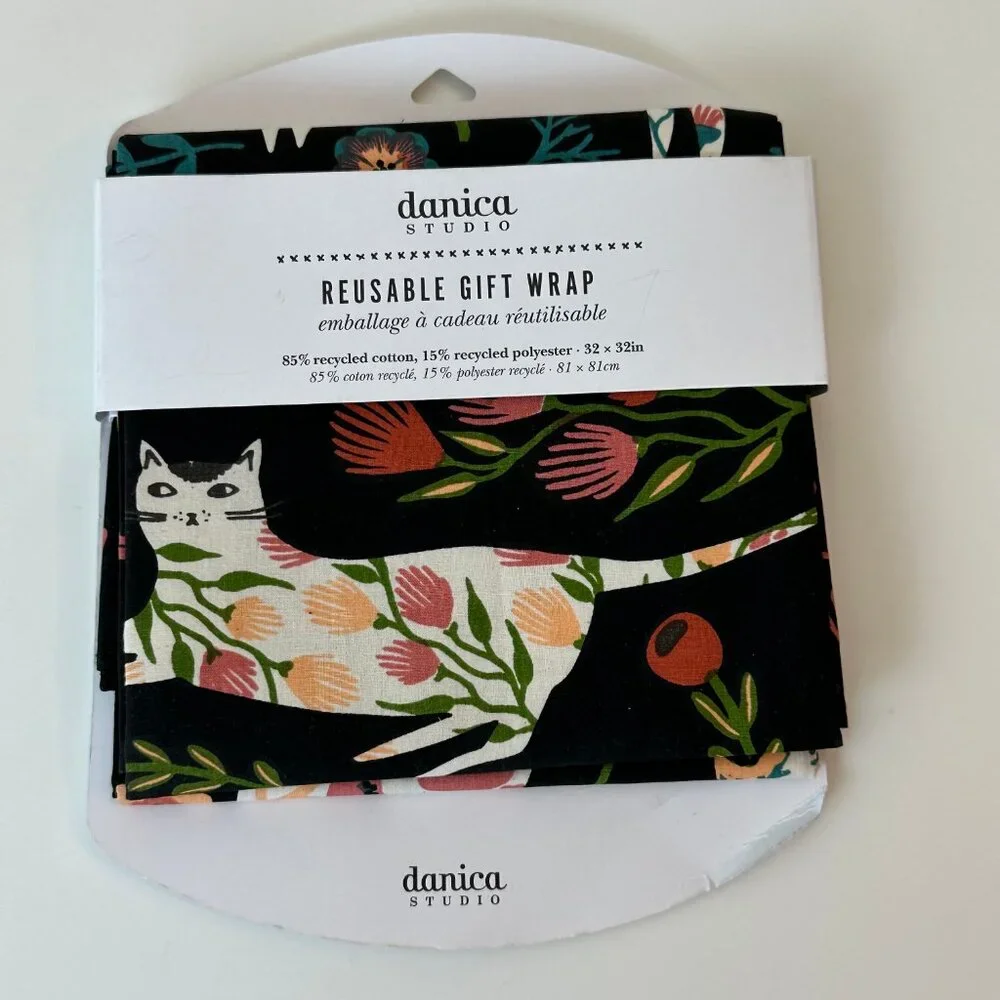 Danica Studio Catbloom Reusable Gift Wrap
